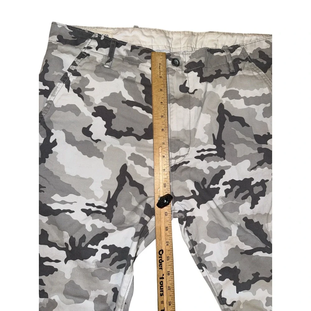 Levi Strauss Camo Pants‎ Mens W38 L32 Grey White Black Straight Leg Twill